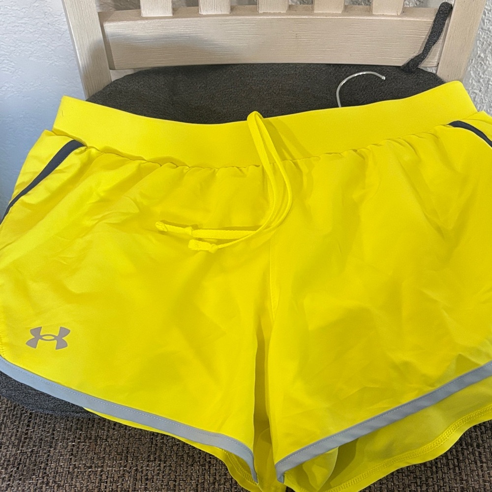 Under Armour Women's Bright Yellow Athletic Shorts